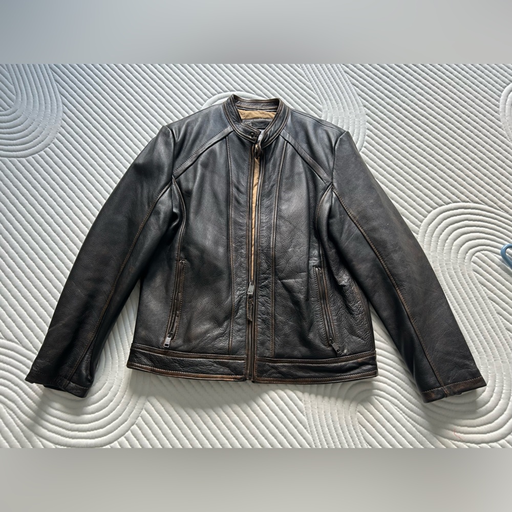 Andrew Marc Men’s Leather Jacket L